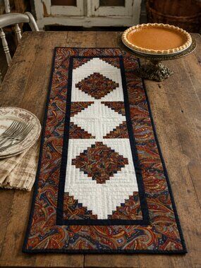 Handmade Quilted Table Runner 14.5” x 37.5”
